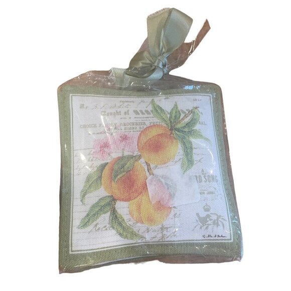 Alice's Cottage Cotton Scented Spiced Mug Mat Coasters Set Of 4 Fruit - NEW - Picture 1 of 8